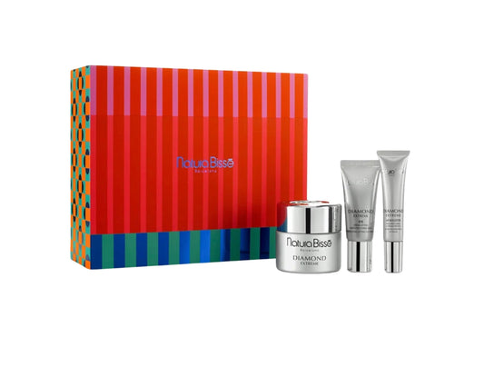 Set Navidad. Diamond Extreme Cream Rich + Diamond Extreme eye + Diamond Lip Booster - NATURA BISSE